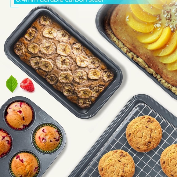 BLACK & DECKER 6-Piece Carbon Steel Bakeware Set, NWT - Picture 4 of 6